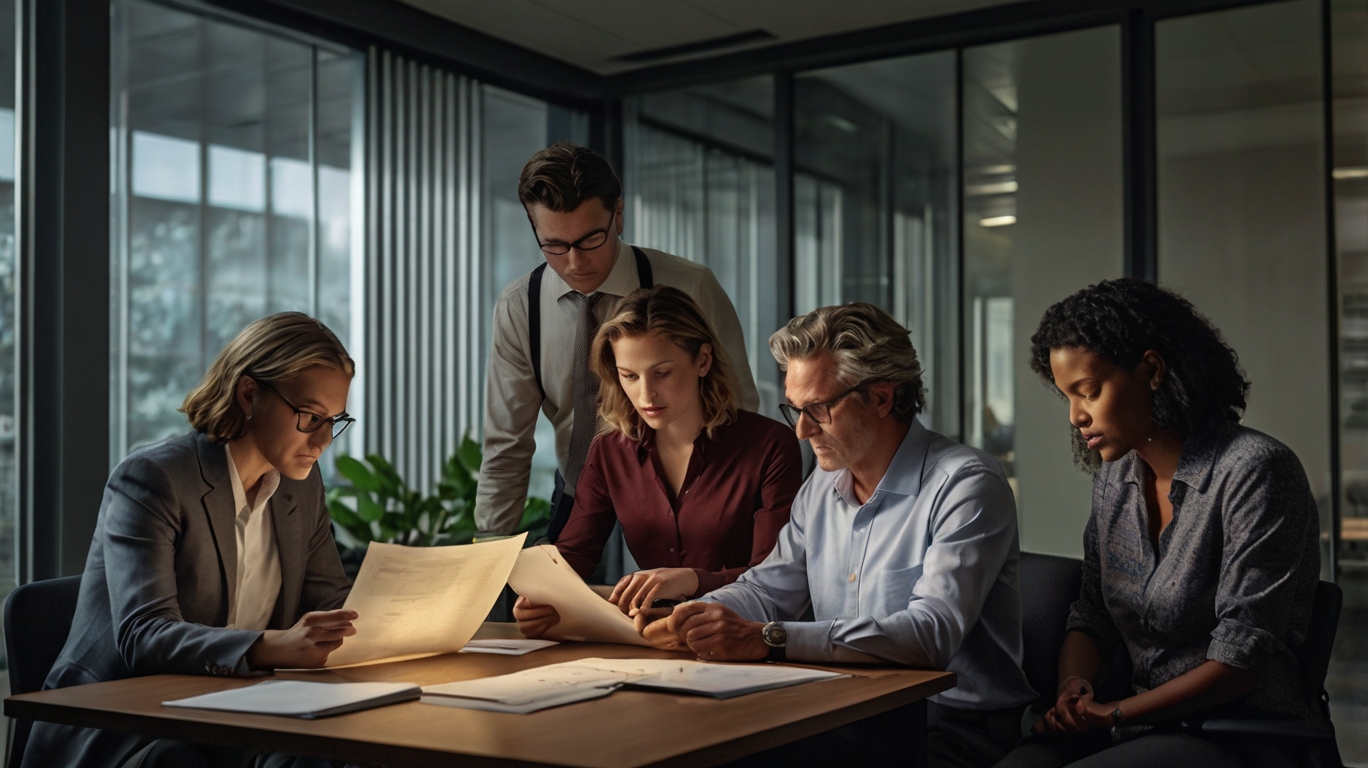 Finanzberatung Team in einer Besprechung